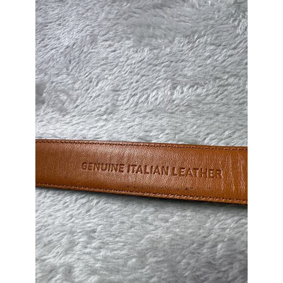 Rare Ralph Lauren Equestrian Black Italian Leather Belt Medium Croc Embossed USA main image 7